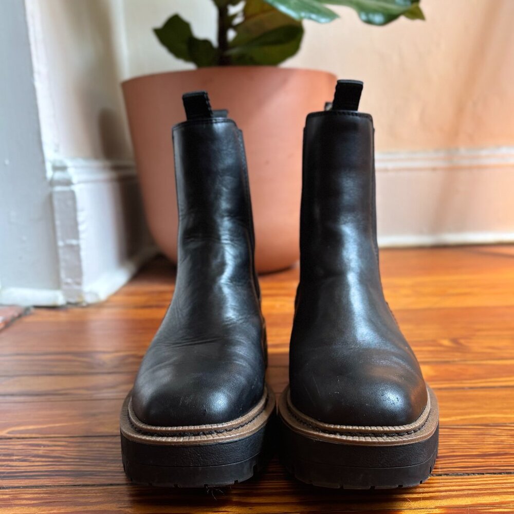 Sam Edelman Laguna Chelsea Boots in Black Leather, Size 8.5 - Picture 6 of 12